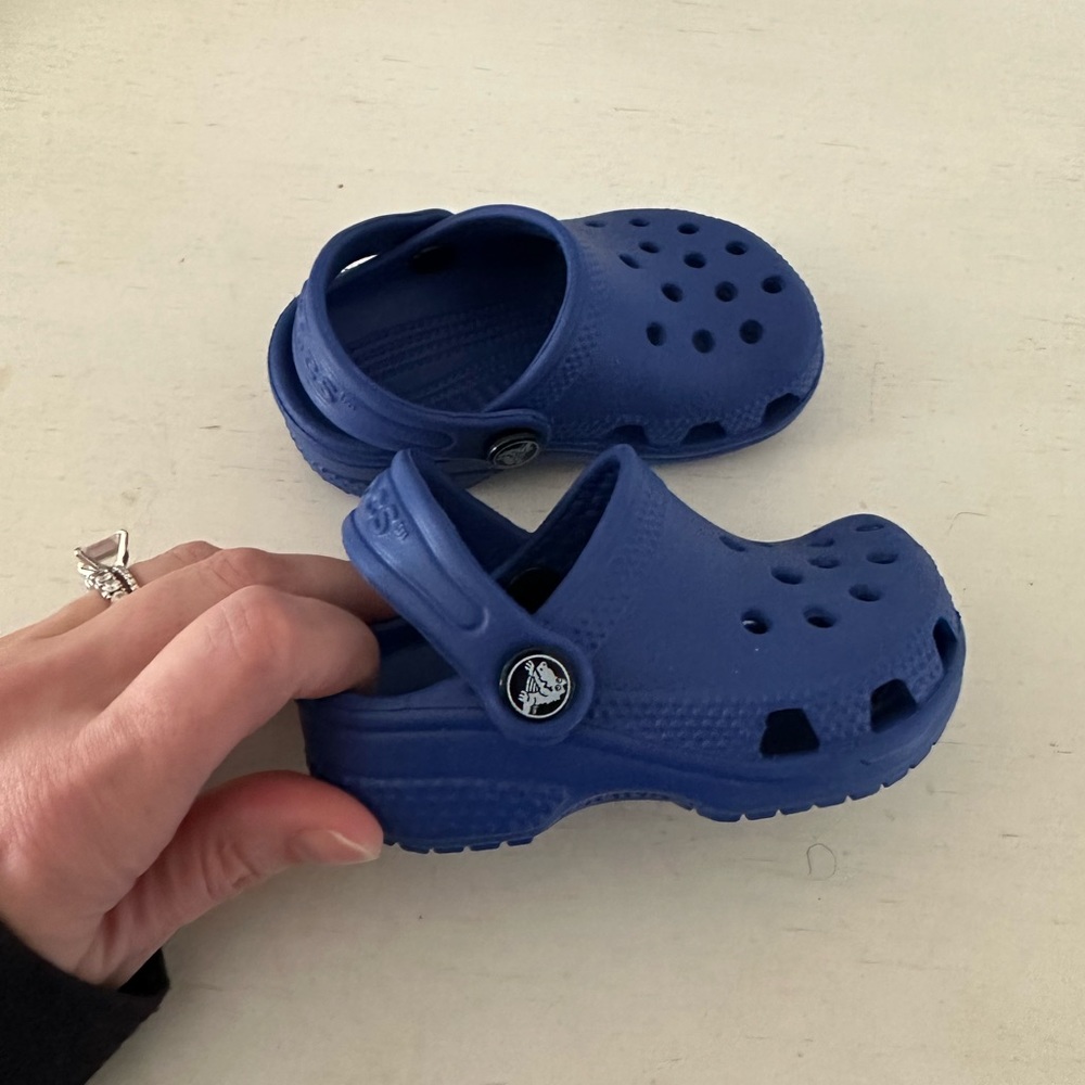 Blue Baby Crocs